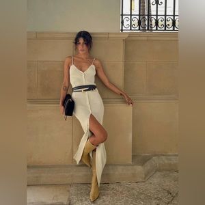 Lioness Casa Maxi Dress Cream Size Small